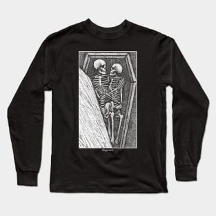 Toujours - Skeleton Lovers Pointilism Long Sleeve T-Shirt